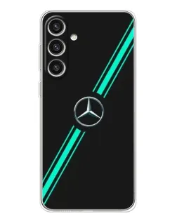 Чохол для Samsung Galaxy S25 Plus з картинкою «Спортивні лінії Mercedes»