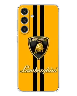 Чохол для Samsung Galaxy S25 Plus з картинкою «Lamborghini Stripe жовтий»