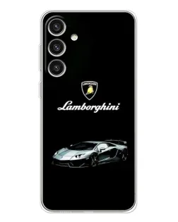 Чехол для Samsung Galaxy S25 Plus с картинкой «Логотип Lamborghini классика»