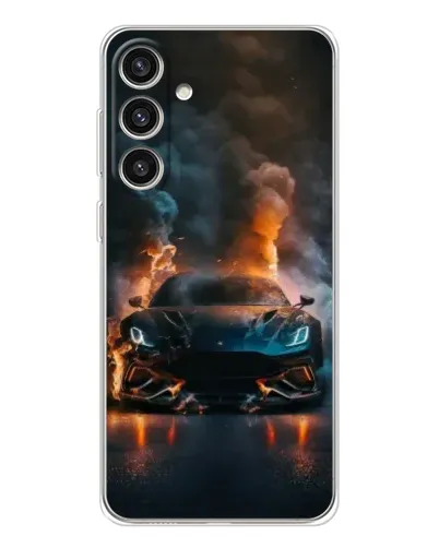 Чехол для Samsung Galaxy S25 Plus с картинкой «Lamborghini дымная эстетика»