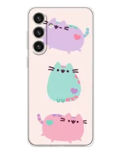 Чохол для Samsung Galaxy S25 Plus з картинкою «Pusheen тріо»