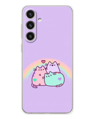 Чохол для Samsung Galaxy S25 Plus з картинкою «Веселкові Пушини»