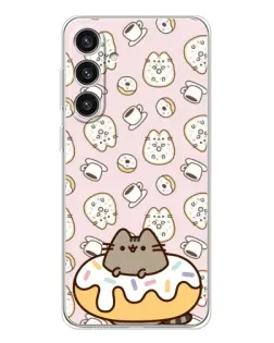 Чохол для Samsung Galaxy S25 Plus з картинкою «Пушин на пончику»
