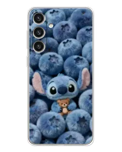 Чехол для Samsung Galaxy S25 Plus с картинкой «Стич и голубика» Чехол для Samsung Galaxy S25 Plus с картинкой «Стич и голубика»