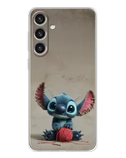 Чехол для Samsung Galaxy S25 Plus с картинкой «Стич на коричневом фоне» Чехол для Samsung Galaxy S25 Plus с картинкой «Стич на коричневом фоне»