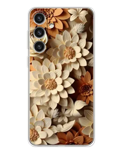 Чохол для Samsung Galaxy S25 Plus з картинкою «Бежевий флористичний декор» Чохол для Samsung Galaxy S25 Plus з картинкою «Бежевий флористичний декор»