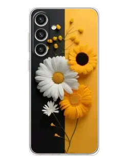 Чохол для Samsung Galaxy S25 Plus з картинкою «Соняшник та ромашка»