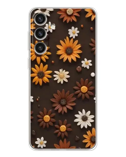 Чохол для Samsung Galaxy S25 Plus з картинкою «Візерунок з маленьких соняшників» Чохол для Samsung Galaxy S25 Plus з картинкою «Візерунок з маленьких соняшників»