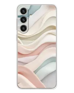 Чехол для Samsung Galaxy S25 Plus с картинкой «Пастельные нежные волны»