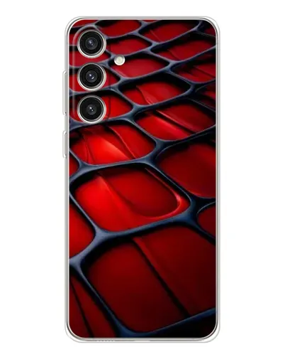Чехол для Samsung Galaxy S25 Plus с картинкой «Красная глянцевая сетка» Чехол для Samsung Galaxy S25 Plus с картинкой «Красная глянцевая сетка»