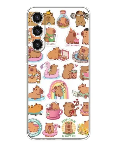 Чехол для Samsung Galaxy S25 Plus с картинкой «Капибары набор» Чехол для Samsung Galaxy S25 Plus с картинкой «Капибары набор»