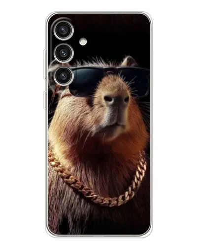 Чехол для Samsung Galaxy S25 Plus с картинкой «Капибара золотая цепь» Чехол для Samsung Galaxy S25 Plus с картинкой «Капибара золотая цепь»