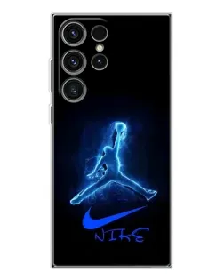 Чехол для Samsung Galaxy S25 Ultra с картинкой «Jordan Neon Blue»
