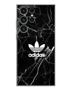 Чехол для Samsung Galaxy S25 Ultra с картинкой «Белый мрамор Adidas»