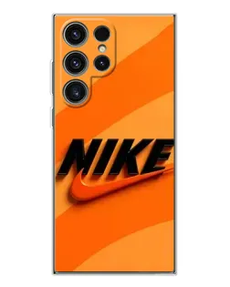 Чехол для Samsung Galaxy S25 Ultra с картинкой «Оранжевый драйв Nike»