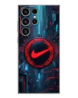 Чехол для Samsung Galaxy S25 Ultra с картинкой «Техногенный стиль Nike»