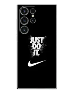 Чехол для Samsung Galaxy S25 Ultra с картинкой «Текстовый принт Nike»