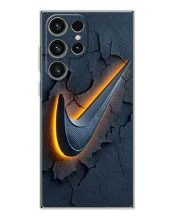 Чехол для Samsung Galaxy S25 Ultra с картинкой «Объемный логотип Найк»