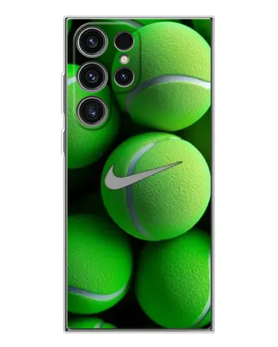 Чехол для Samsung Galaxy S25 Ultra с картинкой «Теннисные мячи Найк» Чехол для Samsung Galaxy S25 Ultra с картинкой «Теннисные мячи Найк»