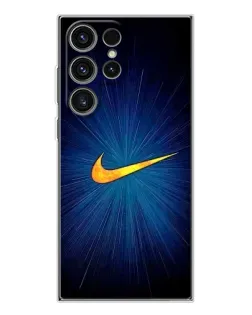 Чехол для Samsung Galaxy S25 Ultra с картинкой «Синий пульс Nike»