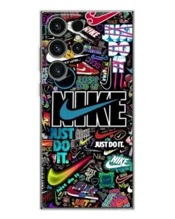 Чехол для Samsung Galaxy S25 Ultra с картинкой «Яркий коллаж Nike»