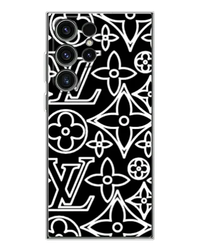 Чехол для Samsung Galaxy S25 Ultra с картинкой «Черно-белый узор LV» Чехол для Samsung Galaxy S25 Ultra с картинкой «Черно-белый узор LV»