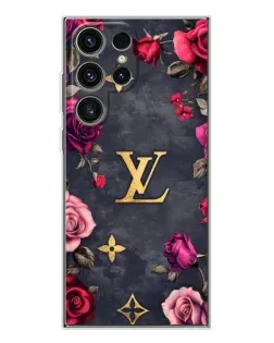 Чехол для Samsung Galaxy S25 Ultra с картинкой «Цветочный Louis Vuitton»
