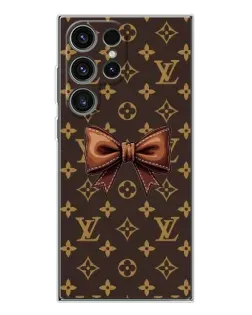 Чехол для Samsung Galaxy S25 Ultra с картинкой «LV с бантом»