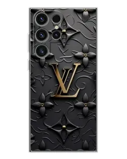 Чехол для Samsung Galaxy S25 Ultra с картинкой «Кожаная текстура LV»