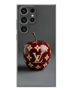 Чехол для Samsung Galaxy S25 Ultra с картинкой «Красное яблоко LV»