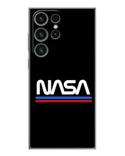 Чехол для Samsung Galaxy S25 Ultra с картинкой «NASA — классика Red Blue»