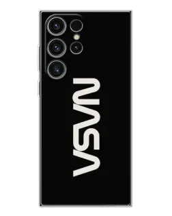 Чехол для Samsung Galaxy S25 Ultra с картинкой «NASA — вертикальный логотип»