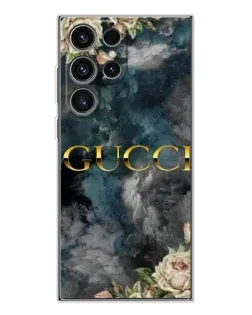 Чехол для Samsung Galaxy S25 Ultra с картинкой «Абстрактные цветы Gucci»