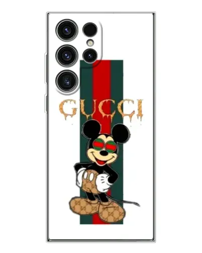 Чехол для Samsung Galaxy S25 Ultra с картинкой «Микки Маус Gucci — полосы» Чехол для Samsung Galaxy S25 Ultra с картинкой «Микки Маус Gucci — полосы»