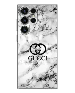 Чехол для Samsung Galaxy S25 Ultra с картинкой «Gucci — мраморный шик»