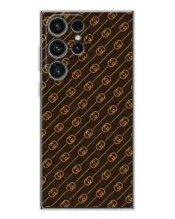 Чехол для Samsung Galaxy S25 Ultra с картинкой «Gucci — золотые диагонали»
