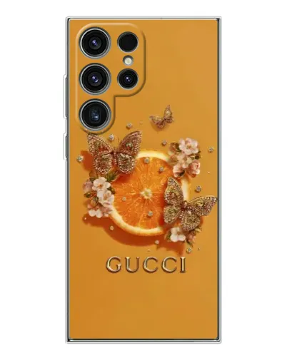 Чохол для Samsung Galaxy S25 Ultra з картинкою «Gucci — золоті метелики» Чохол для Samsung Galaxy S25 Ultra з картинкою «Gucci — золоті метелики»