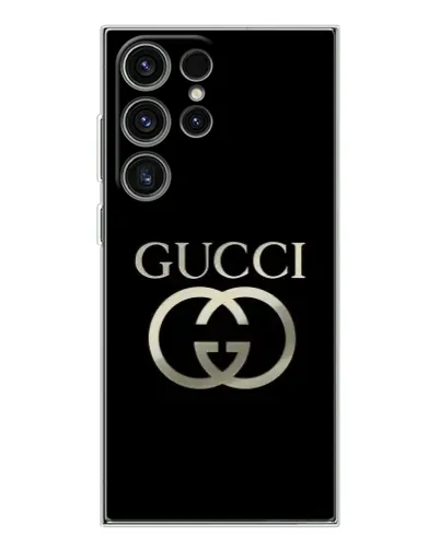 Чохол для Samsung Galaxy S25 Ultra з картинкою «Gucci — золото на чорному» Чохол для Samsung Galaxy S25 Ultra з картинкою «Gucci — золото на чорному»