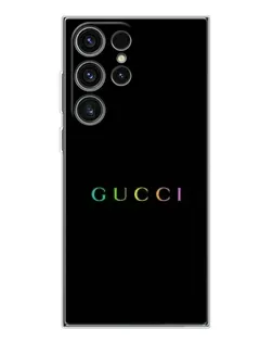 Чохол для Samsung Galaxy S25 Ultra з картинкою «Gucci — неоновий мінімалізм»