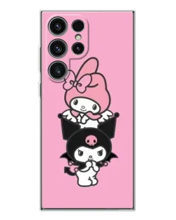 Чехол для Samsung Galaxy S25 Ultra с картинкой «My Melody и Kuromi»