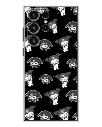 Чехол для Samsung Galaxy S25 Ultra с картинкой «Черный паттерн Kuromi» Чехол для Samsung Galaxy S25 Ultra с картинкой «Черный паттерн Kuromi»
