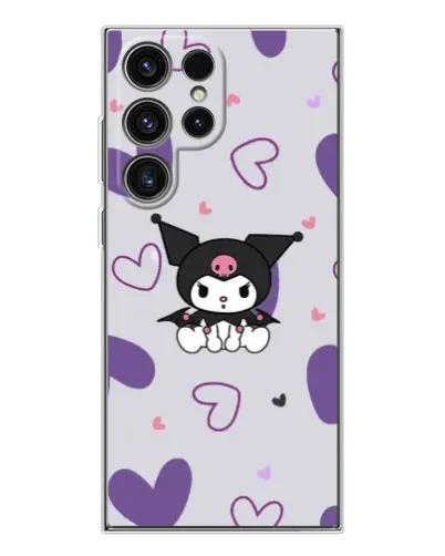 Чехол для Samsung Galaxy S25 Ultra с картинкой «Kuromi и лавандовые сердца» Чехол для Samsung Galaxy S25 Ultra с картинкой «Kuromi и лавандовые сердца»