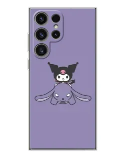 Чехол для Samsung Galaxy S25 Ultra с картинкой «Kuromi на лиловом фоне»