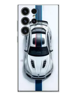 Чехол для Samsung Galaxy S25 Ultra с картинкой «Вид сверху — BMW M»
