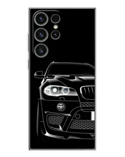 Чехол для Samsung Galaxy S25 Ultra с картинкой «Темный силуэт BMW»