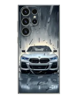 Чехол для Samsung Galaxy S25 Ultra с картинкой «BMW в свете фар»