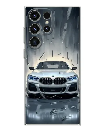 Чехол для Samsung Galaxy S25 Ultra с картинкой «BMW в свете фар» Чехол для Samsung Galaxy S25 Ultra с картинкой «BMW в свете фар»
