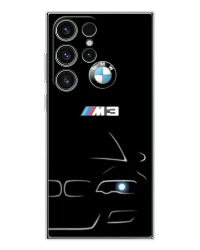 Чехол для Samsung Galaxy S25 Ultra с картинкой «Минималистичный принт BMW M3» Чехол для Samsung Galaxy S25 Ultra с картинкой «Минималистичный принт BMW M3»