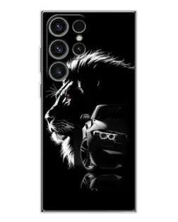 Чехол для Samsung Galaxy S25 Ultra с картинкой «BMW и лев»