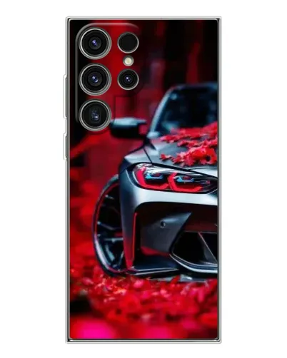 Чехол для Samsung Galaxy S25 Ultra с картинкой «Спортивная BMW и цветы» Чехол для Samsung Galaxy S25 Ultra с картинкой «Спортивная BMW и цветы»